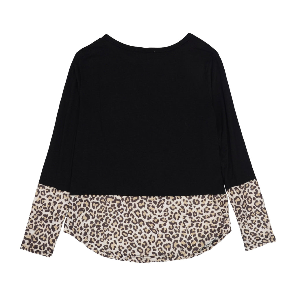 Two Tone Mixed Print Sweater