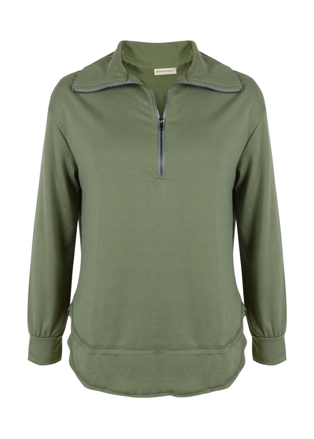 Zip Up Funnel Neck Sweater