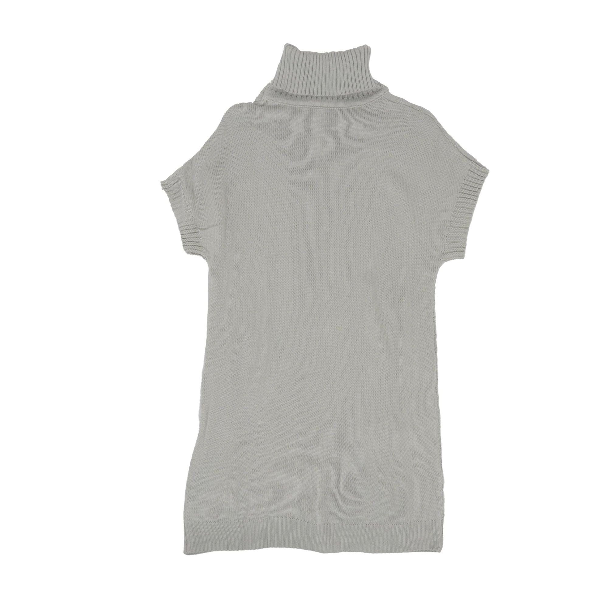 Turtleneck Short Sleeve Sweater Dress