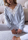 Scallop Lace Detail Sweater